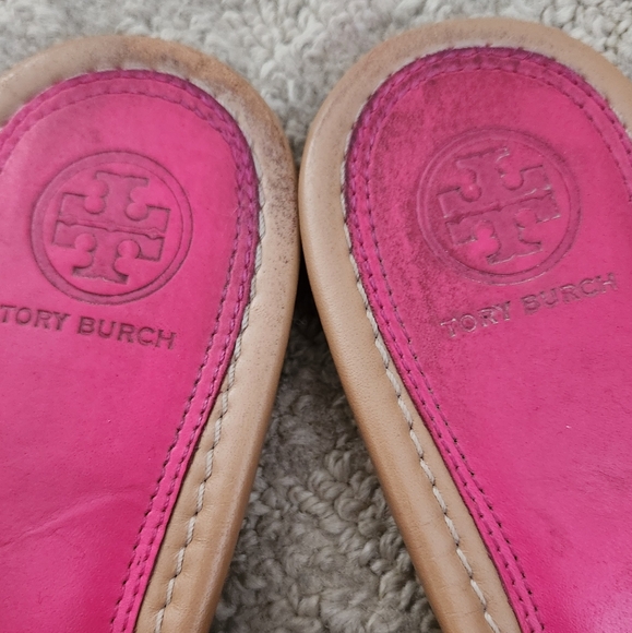 Tory Burch Hot Pink Fringe Miller Sandal Thong Brazil Ladies US 10 - Picture 6 of 11